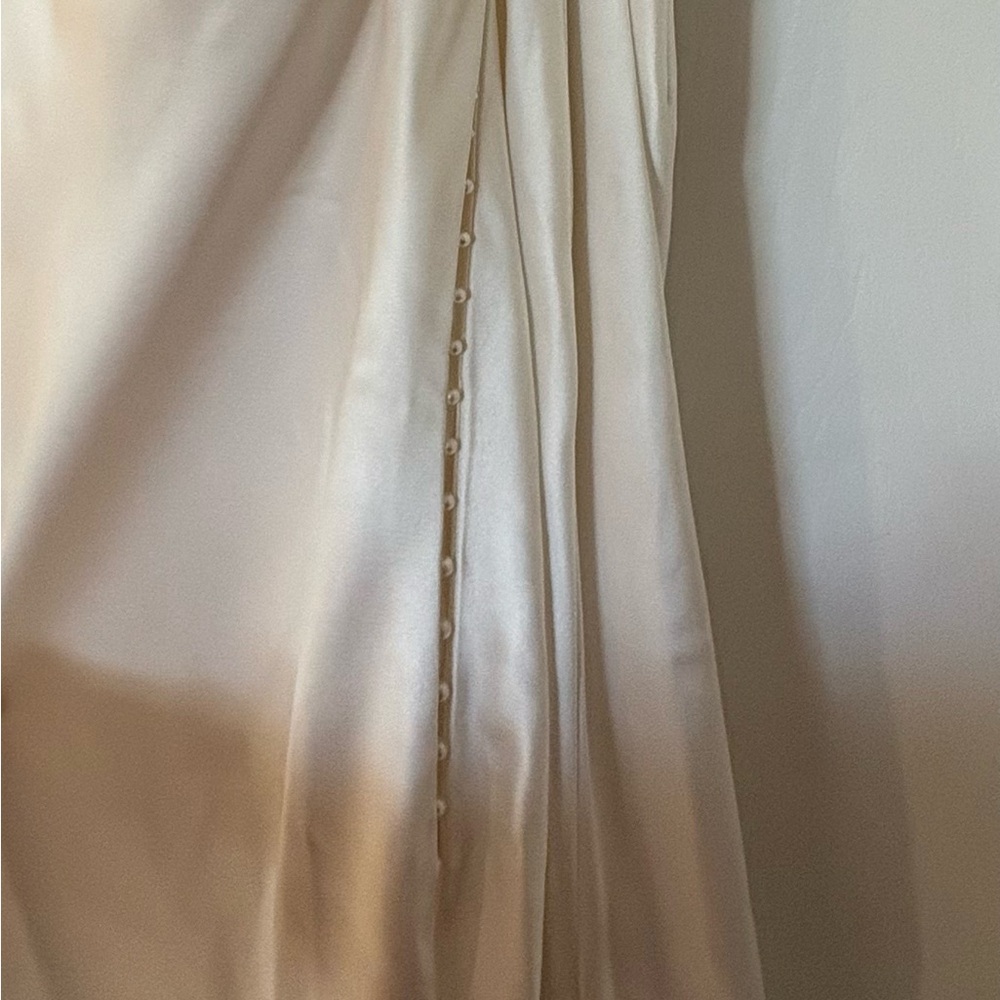 NWT Size 8 Watters Orlie Strapless Corset Satin Sheath Wedding Gown - Picture 2 of 7